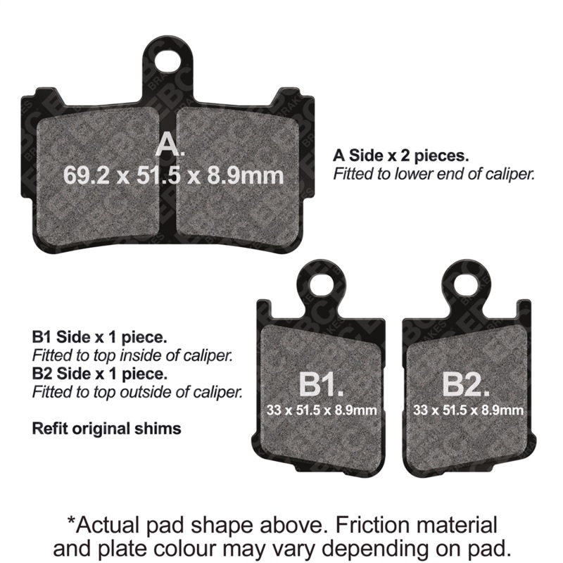 EBC HH Sintered Brake Pads